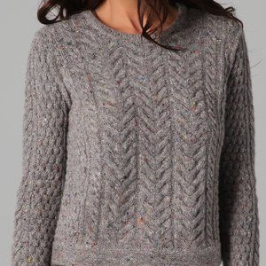 Rag & Bone Grey Cable Knit Sweater